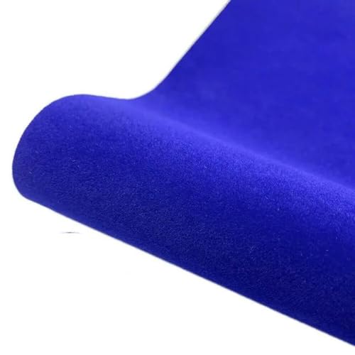 MRVAKDYDI Weicher Samtstoff mit Selbstklebender Rückseite, Flock Liner Schmuck Kontakt Papier Handwerk Stoff Aufkleber Multicolor Mehrere Größen(Blue,7.8inx57in(20x145cm)) von MRVAKDYDI