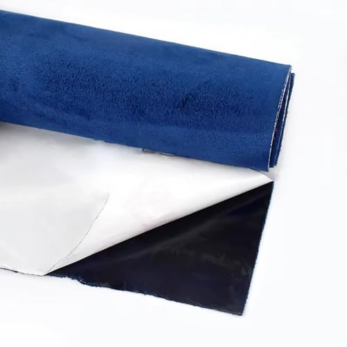 MRVAKDYDI Weicher Samtstoff mit Selbstklebender Rückseite, Selbstklebender synthetischer Wildlederstoff 20x70cm Mehrfarbig(Royalblue) von MRVAKDYDI