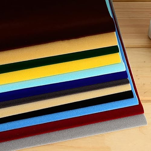 MRVAKDYDI Weicher Samtstoff mit Selbstklebender Rückseite, Stoff 39,37 x 58,26 Zoll (100 x 148 cm) Mehrfarbig(13yellow) von MRVAKDYDI