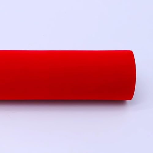 MRVAKDYDI Weicher Samtstoff mit Selbstklebender Rückseite, Stoff-Kommode-Regal-Liner Art Crafts 50x150cm Multicolor Mehrere Mengen(Red,5pcs) von MRVAKDYDI
