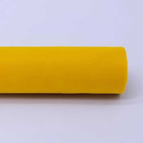 MRVAKDYDI Weicher Samtstoff mit Selbstklebender Rückseite, Stoff-Kommode-Regal-Liner Art Crafts 50x150cm Multicolor Mehrere Mengen(Yellow,5pcs) von MRVAKDYDI