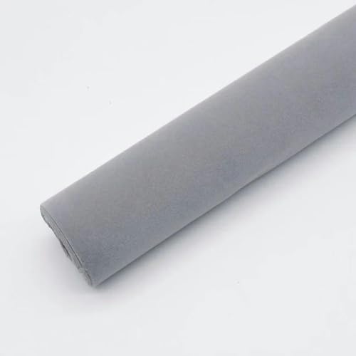 MRVAKDYDI Weicher Samtstoff mit Selbstklebender Rückseite, Stoff Kunstleder Samt 50x150cm & 100x150cm Multicolor(Darkgray,100X150cm) von MRVAKDYDI