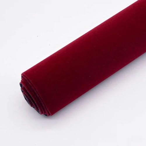 MRVAKDYDI Weicher Samtstoff mit Selbstklebender Rückseite, Stoff Kunstleder Samt 50x150cm & 100x150cm Multicolor(Wine,100X150cm) von MRVAKDYDI