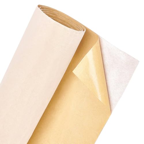 MRVAKDYDI Weicher Samtstoff mit Selbstklebender Rückseite, Stoff Samtstoff Mehrfarbig Mehrere Größen Packung mit 1 Rolle(Beige,45cm x 400cm) von MRVAKDYDI