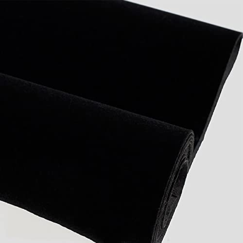 MRVAKDYDI Weicher Samtstoff mit Selbstklebender Rückseite, Stoff for Schubladeneinlage, Schmuckdisplay, DIY, 50 x 148 cm, Mehrfarbig(1 Black) von MRVAKDYDI