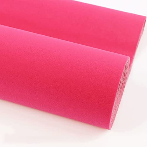 MRVAKDYDI Weicher Samtstoff mit Selbstklebender Rückseite, Stoff for Schubladeneinlage, Schmuckdisplay, DIY, 50 x 148 cm, Mehrfarbig(5 Dark Pink) von MRVAKDYDI
