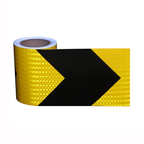 Reflexband für den Außenbereich, Reflektierendes Klebeband, selbstklebend, Mehrfarbig, 10 cm x 10 m(Black) von MRVAKDYDI