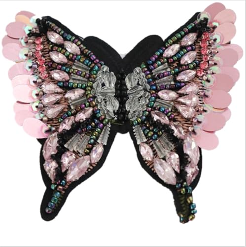 Strass Applique Perlen Patches, Aufkleber Kleidung Schuh Tasche Dekoration Stoff Aufkleber Bekleidungszubehör von MRVAKDYDI