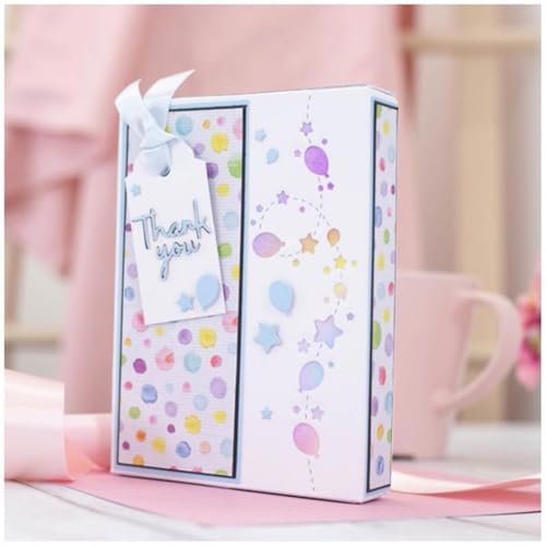 MSCHEFAY 3D-Hintergründe, Rahmen-Stanzformen für Kartenherstellung, Metall-Stanzformen, Scrapbooking, Kunst, DIY, Papierhandwerk, Prägung für Party, Hochzeit, Album-Dekoration (Ballonsternschnur, 15,4 MSCHEFAY 3D-Hintergründe, Rahmen-Stanzformen für Kartenherstellung, Metall-Stanzformen, Scrapbooking, Kunst, DIY, Papierhandwerk, Prägung für Party, Hochzeit, Album-Dekoration (Ballonsternschnur, 15,4 von MSCHEFAY