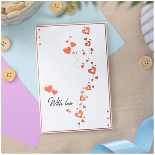 MSCHEFAY 3D-Hintergründe, Rahmen-Stanzformen für Kartenherstellung, Metall-Stanzformen, Scrapbooking, Kunst, DIY, Papierhandwerk, Prägung für Party, Hochzeit, Album-Dekoration (Herzschnur, 15,6 x 4 cm MSCHEFAY 3D-Hintergründe, Rahmen-Stanzformen für Kartenherstellung, Metall-Stanzformen, Scrapbooking, Kunst, DIY, Papierhandwerk, Prägung für Party, Hochzeit, Album-Dekoration (Herzschnur, 15,6 x 4 cm von MSCHEFAY
