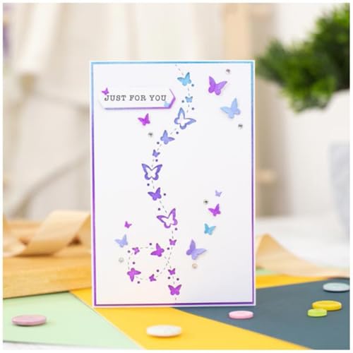 MSCHEFAY 3D-Hintergründe, Rahmen-Stanzformen für Kartenherstellung, Metall-Stanzformen, Scrapbooking, Kunst, DIY, Papierhandwerk, Prägung für Party, Hochzeit, Albumdekoration, Schmetterling-Schnur MSCHEFAY 3D-Hintergründe, Rahmen-Stanzformen für Kartenherstellung, Metall-Stanzformen, Scrapbooking, Kunst, DIY, Papierhandwerk, Prägung für Party, Hochzeit, Albumdekoration, Schmetterling-Schnur von MSCHEFAY