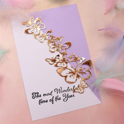 MSCHEFAY 3D-Hintergründe, Rahmen-Stanzformen für Kartenherstellung, Metall-Stanzformen, Scrapbooking, Kunst, DIY, Papierhandwerk, Prägung für Party, Hochzeit, Albumdekoration, Schmetterling-Schnur MSCHEFAY 3D-Hintergründe, Rahmen-Stanzformen für Kartenherstellung, Metall-Stanzformen, Scrapbooking, Kunst, DIY, Papierhandwerk, Prägung für Party, Hochzeit, Albumdekoration, Schmetterling-Schnur von MSCHEFAY