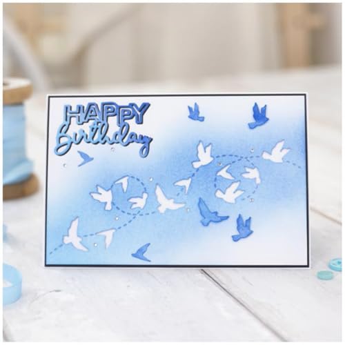 MSCHEFAY 3D-Hintergründe, Rahmen-Stanzformen für Kartenherstellung, Metall-Stanzformen, Scrapbooking, Kunst, DIY, Papierhandwerk, Prägung für Party, Hochzeit, Albumdekoration, Vogelschnur, 15,6 x 4,5 MSCHEFAY 3D-Hintergründe, Rahmen-Stanzformen für Kartenherstellung, Metall-Stanzformen, Scrapbooking, Kunst, DIY, Papierhandwerk, Prägung für Party, Hochzeit, Albumdekoration, Vogelschnur, 15,6 x 4,5 von MSCHEFAY