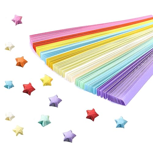 1080 Streifen Origami-Sterne, Stern-Papierstreifen, Origami-Papier für DIY-Basteleien - 10 Farben von MSLSOZ