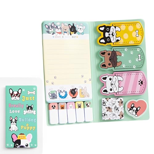440 Niedliche Haftnotizen Set - Just Really Love Bulldog & Puppy Selbstklebende Haftnotizen Index-Tabs Multifunktions Haftnotizen Set - Geeignet für Büro, Schule, Zuhause 440 Niedliche Haftnotizen Set - Just Really Love Bulldog & Puppy Selbstklebende Haftnotizen Index-Tabs Multifunktions Haftnotizen Set - Geeignet für Büro, Schule, Zuhause von MSLSOZ