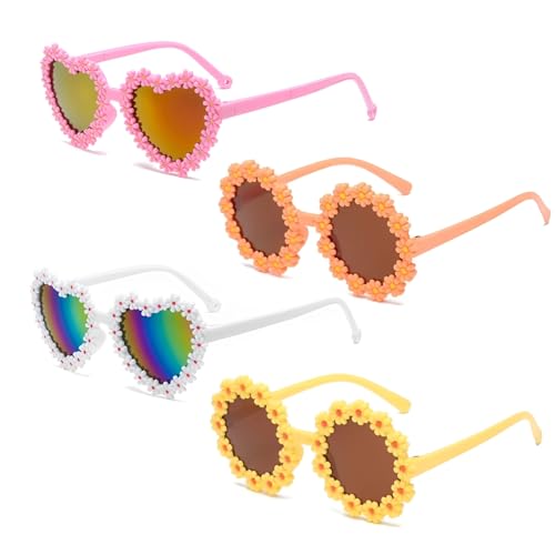 MSLSOZ Love Daisy Sonnenbrille Niedliche Blume Runde Sonnenbrille Neuheit Blume Herzförmige Brille Lustige Partybrille für Kinder und Erwachsene Geburtstag Festival Dress Up Party MSLSOZ Love Daisy Sonnenbrille Niedliche Blume Runde Sonnenbrille Neuheit Blume Herzförmige Brille Lustige Partybrille für Kinder und Erwachsene Geburtstag Festival Dress Up Party von MSLSOZ