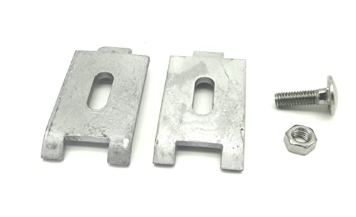 MSP Decoline GmbH Zaunmontage Metall Sign Halter, Befestigungsklammer, Silber, 70 x 40 mm, 32 mm Tiefe, Pulverbeschichtet von MSP Decoline GmbH