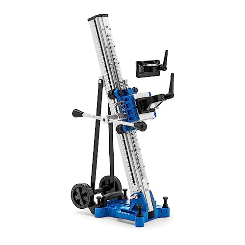 MSW Kernbohrständer für Kernbohrgerät Bohrdurchmesser bis 350 mm Winkel von 0 bis 45° Kurbelgriff zwei Rollen Bohrständer mobiler Bohrständer von MSW Motor Technics