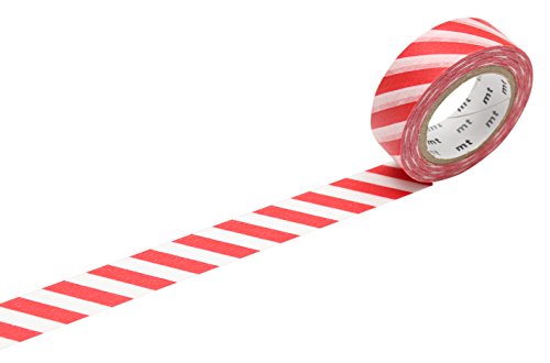 mt Masking Tape 1P Washi-Klebeband, gestreift, Rot mt Masking Tape 1P Washi-Klebeband, gestreift, Rot von MT Masking Tape