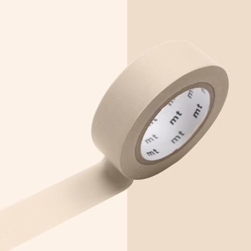MT Products Washi-Klebeband, Pastellfarben, Kakao, 1 Rolle, 15 mm x 7 m von MT Products