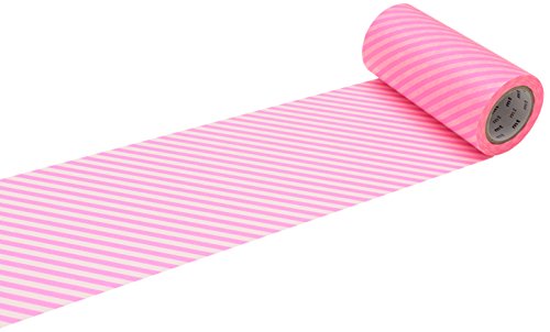 MT Casa Deco 100 mm"Stripe" Washi Tape Klebeband, Shocking Pink MT Casa Deco 100 mm"Stripe" Washi Tape Klebeband, Shocking Pink von MT