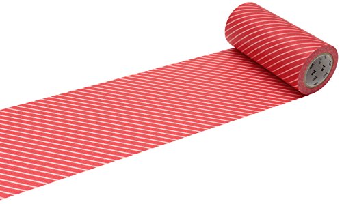 MT Casa Deco 100 mm "Stripes" Washi Tape Klebeband, Rot MT Casa Deco 100 mm "Stripes" Washi Tape Klebeband, Rot von MT