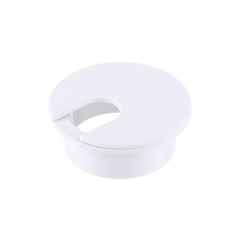 MTADSBKFP Kunststoff-Kabelverschraubungen für Schreibtische, 10 stücke 35/50mm Kunststoff Schnalle Linie Kabel Klemme Schreibtisch Tisch Kabel Verschluss Draht Loch Abdeckung(White 35mm) von MTADSBKFP
