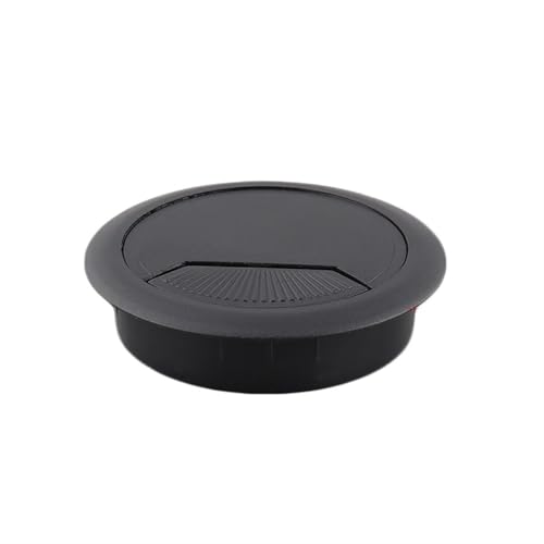 MTADSBKFP Kunststoff-Kabelverschraubungen für Schreibtische, 10 stücke 35 Zu 80mm PC Computer Schreibtisch ABS Kunststoff Tülle Tisch Kabel Ordentlich Draht Loch Abdeckung(80mm Black) von MTADSBKFP