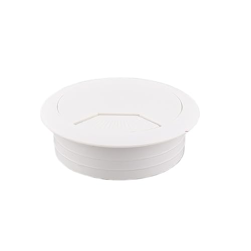 MTADSBKFP Kunststoff-Kabelverschraubungen für Schreibtische, 10 stücke 35 Zu 80mm PC Computer Schreibtisch ABS Kunststoff Tülle Tisch Kabel Ordentlich Draht Loch Abdeckung(80mm White) von MTADSBKFP