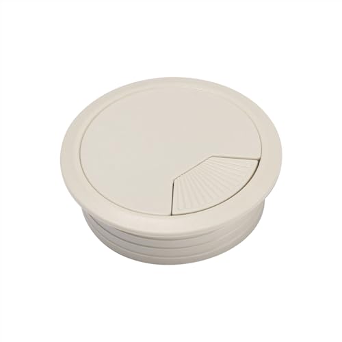 MTADSBKFP Kunststoff-Kabelverschraubungen für Schreibtische, 1PC 60/80mm PC Computer Schreibtisch Kabel Outlet Port Tülle Kabel Organizer Schreibtisch Tisch Tülle Kabel(Grey,80mm) von MTADSBKFP