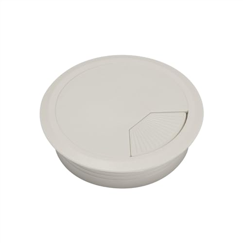 MTADSBKFP Kunststoff-Kabelverschraubungen für Schreibtische, 60/80mm Schreibtisch Tisch Kunststoff Kabel Loch Abdeckung PC Computer Schreibtisch Draht Halter Schreibtisch Tisch Tülle Kabel(Grey,80mm) von MTADSBKFP