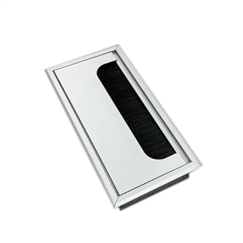 MTADSBKFP Kunststoff-Kabelverschraubungen für Schreibtische, Drahtkabeltülle, quadratische Aluminium-Tisch-Schreibtischtülle mit Mehreren Größen(160x80mm) von MTADSBKFP