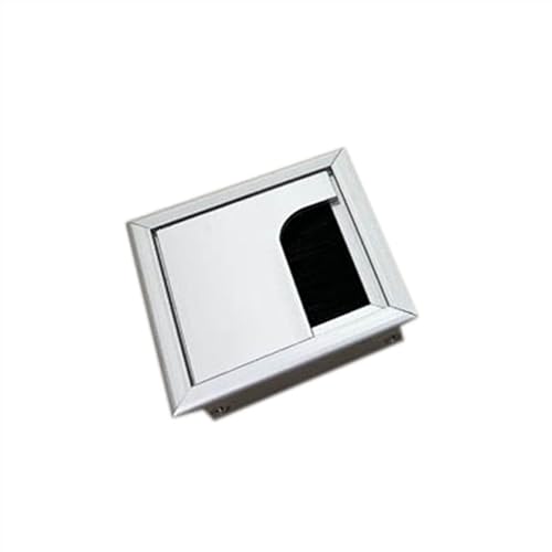MTADSBKFP Kunststoff-Kabelverschraubungen für Schreibtische, Drahtkabeltülle, quadratische Aluminium-Tisch-Schreibtischtülle mit Mehreren Größen(80x80mm) von MTADSBKFP