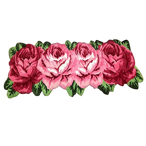 DIY Latch Hook Teppich-Knüpfteppich-Set mit aufgedrucktem Muster, Blumen, Rosen, Teppichstickerei, Kunsthandwerk für Erwachsene, Teppichherstellungssets, Handarbeit, Wandteppich, handgefertigtes DIY Latch Hook Teppich-Knüpfteppich-Set mit aufgedrucktem Muster, Blumen, Rosen, Teppichstickerei, Kunsthandwerk für Erwachsene, Teppichherstellungssets, Handarbeit, Wandteppich, handgefertigtes von MTCDBD