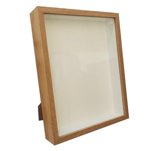 MTKSFDC Bilderrahmen Zum BefüLlen Schattenbox-Rahmen, Blumenstrauß-Display, Blumenetui, Tiefe 3 cm, Holz-Fotorahmen zur Anzeige dreidimensionaler Geschenke(Wood Color Frame,30X40cm) von MTKSFDC