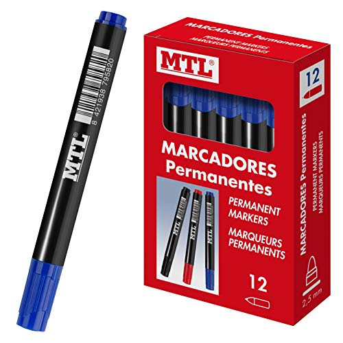 MTL DOHE - Schachtel mit Permanentmarkern - 12 Stk. - Blau MTL DOHE - Schachtel mit Permanentmarkern - 12 Stk. - Blau von MTL