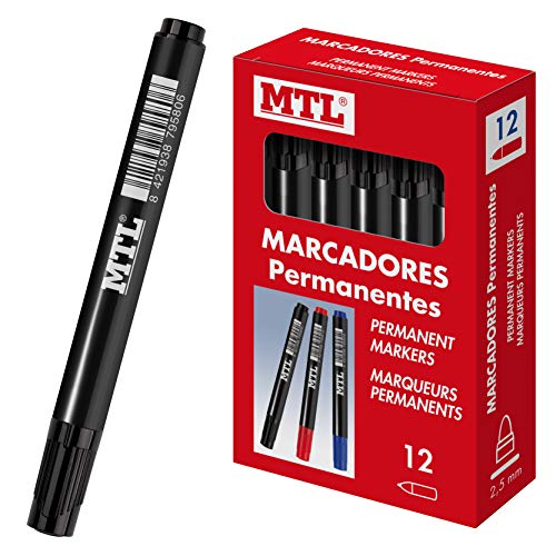 MTL DOHE - Schachtel mit Permanentmarkern - 12 Stk. - Schwarz MTL DOHE - Schachtel mit Permanentmarkern - 12 Stk. - Schwarz von MTL