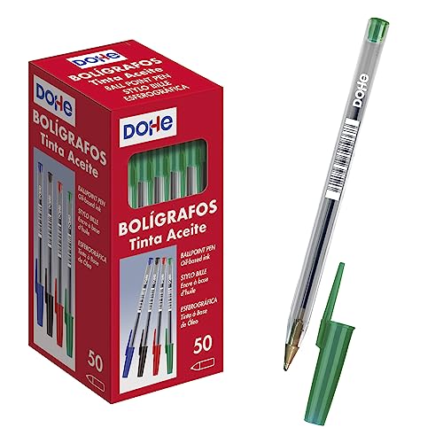MTL DOHE Kugelschreiber mit Kappe, 1,0 mm, 50 Stück, Grün MTL DOHE Kugelschreiber mit Kappe, 1,0 mm, 50 Stück, Grün von MTL