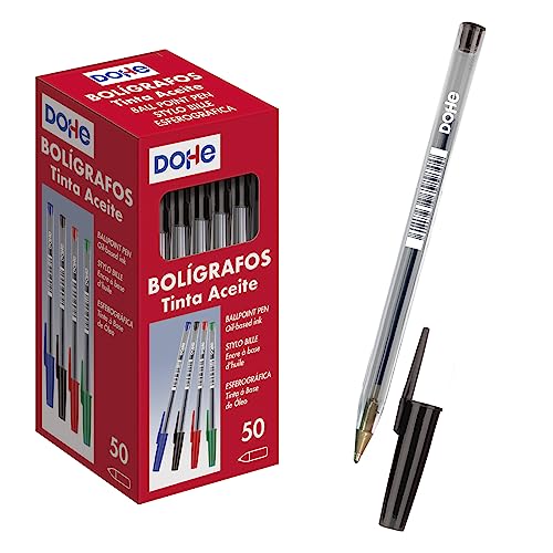 MTL Dohe - Kugelschreiber mit Kapuze - 1,0 mm - 50 Stück - schwarz MTL Dohe - Kugelschreiber mit Kapuze - 1,0 mm - 50 Stück - schwarz von DOHE