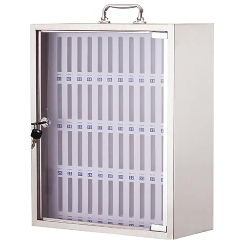 MTNBHH Telefonschließfach aus Aluminiumlegierung mit Schlüsselschloss - Wandmontierter und freistehender mobiler Lagerschrank for das Klassenzimmerbüro(36 Bits) von MTNBHH