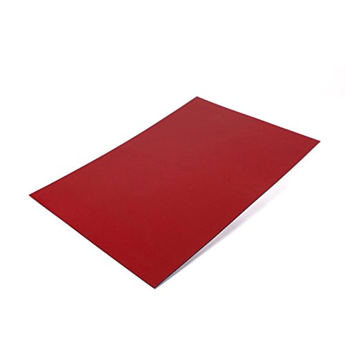 10 x Farbige Magnetfolie DIN A4 Format zum Beschriften und Zuschneiden, Farbe: rot von MTS Magnete