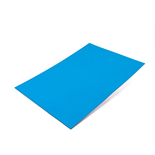 5 x Farbige Magnetfolie DIN A4 Format Kennzeichnung und Zuschneiden, Farbe: Blau von yaco