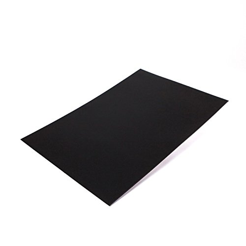 5 x Farbige Magnetfolie DIN A4 Format zum Beschriften und Zuschneiden, Farbe: schwarz von MTS Magnete