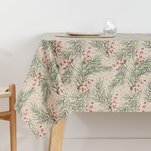 Belum Tischdecke für Weihnachten, schmutzabweisend, rechteckig, harzbeschichtet, laminiert, 250 x 140 cm von BL BELUM