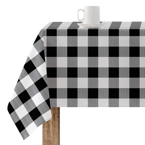Belum 0120-101, kariert, kariert, 100 x 140 cm, fleckenabweisende Tischdecke, Vichy-Schwarz, Tischdecke aus 100% Bio-Baumwolle Belum 0120-101, kariert, kariert, 100 x 140 cm, fleckenabweisende Tischdecke, Vichy-Schwarz, Tischdecke aus 100% Bio-Baumwolle von BL BELUM