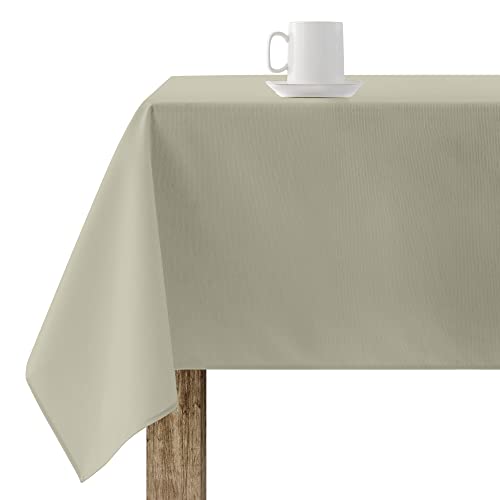 Belum Tischdecke, 180 x 300 cm, harzbeschichtet, schmutzabweisend, wasserdicht, kein Wachstuch, Tischdecke aus 100% Bio-Baumwolle, einfarbig, Baumwolle von BL BELUM