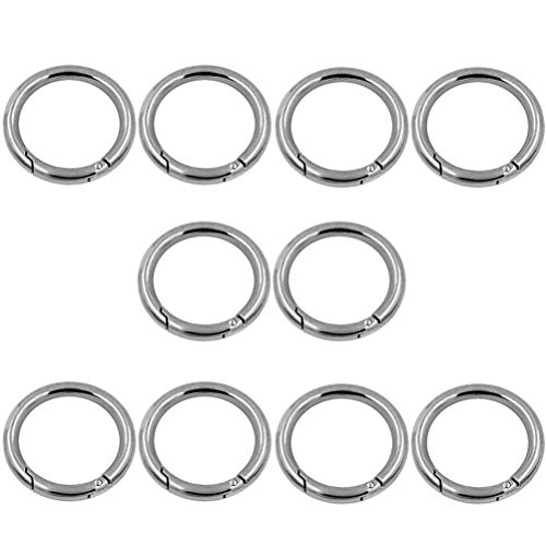 MUCHENG 10 Stück O-Ring Runde Feder Tor Karabiner Snap Clip Trigger Feder Schlüsselanhänger Schnalle Federspule MUCHENG 10 Stück O-Ring Runde Feder Tor Karabiner Snap Clip Trigger Feder Schlüsselanhänger Schnalle Federspule von MUCHENG