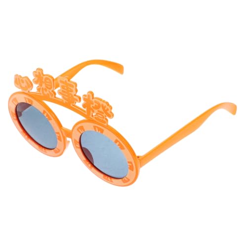MUCKLILY 1 Paar lustige Brille gläser sonnenbrille Geburtstagsbrille Partybrille Luau Spaßbrille für Party Brillen Dekoration Requisiten für Fotoautomaten Glühfeizbrille Abs Orange MUCKLILY 1 Paar lustige Brille gläser sonnenbrille Geburtstagsbrille Partybrille Luau Spaßbrille für Party Brillen Dekoration Requisiten für Fotoautomaten Glühfeizbrille Abs Orange von MUCKLILY