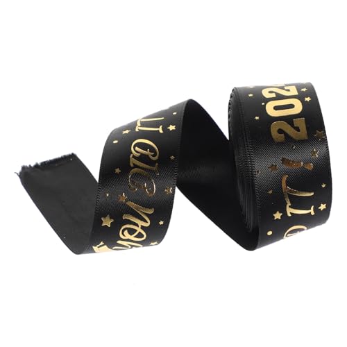 MUCKLILY 1 Rolle Abschlussfeier Geschenkbänder Dekoratives Partyband mit Goldprägung Yards und Breit für Geschenkverpackungen Hochzeiten Diy Projekte und Feiern MUCKLILY 1 Rolle Abschlussfeier Geschenkbänder Dekoratives Partyband mit Goldprägung Yards und Breit für Geschenkverpackungen Hochzeiten Diy Projekte und Feiern von MUCKLILY
