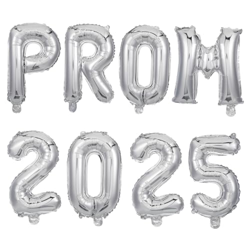 MUCKLILY 1 Satz Abschluss Ballon Klasse 2025-Party Aluminium-Graduiertenballons Glücklich Grad Ballon Willkommen Helium Geburtstag Luftballons Festivalfeier Ballons Aluminiumfolie Silber von MUCKLILY